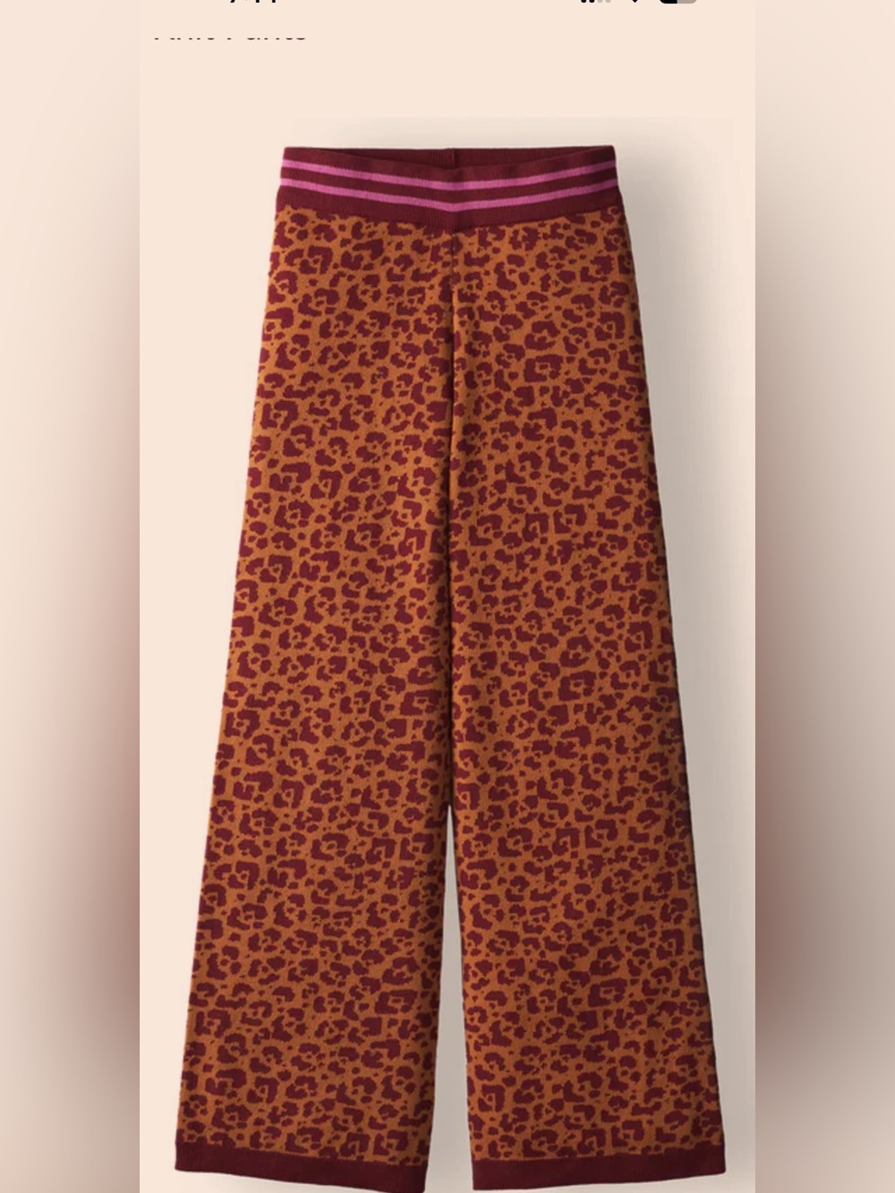 Beautiful Odette Sage x Clare Leopard Pants